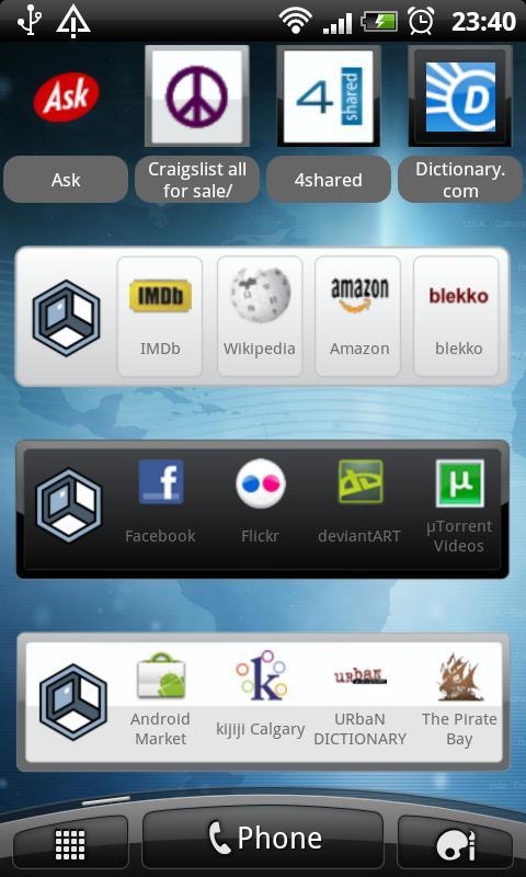 Askeroid Mobile Search Widget