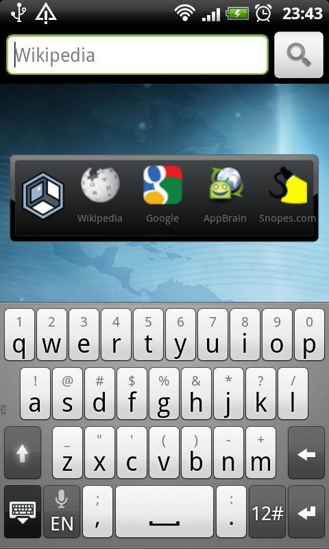 Askeroid Mobile Search Widget