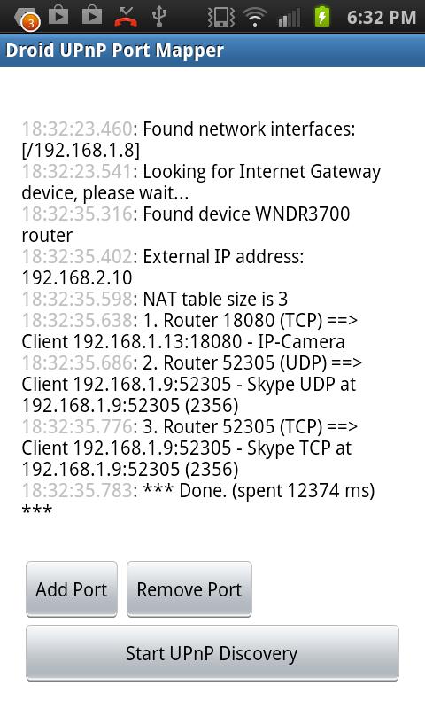 Droid UPnP Port Mapper