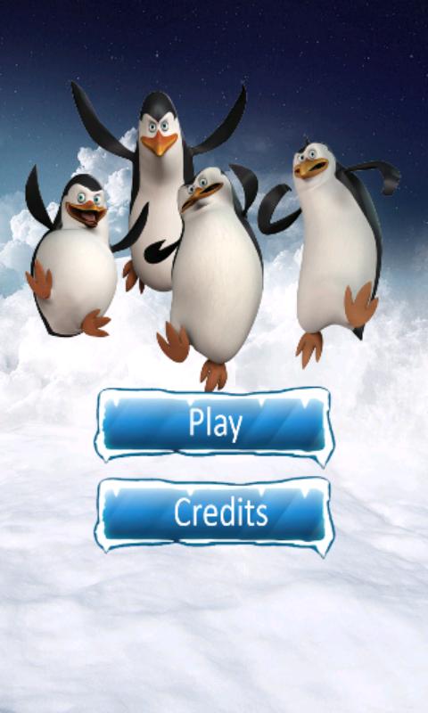 Pinguin skiing