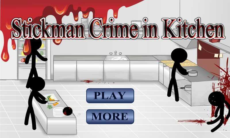 Stickman Crime in Kitchen