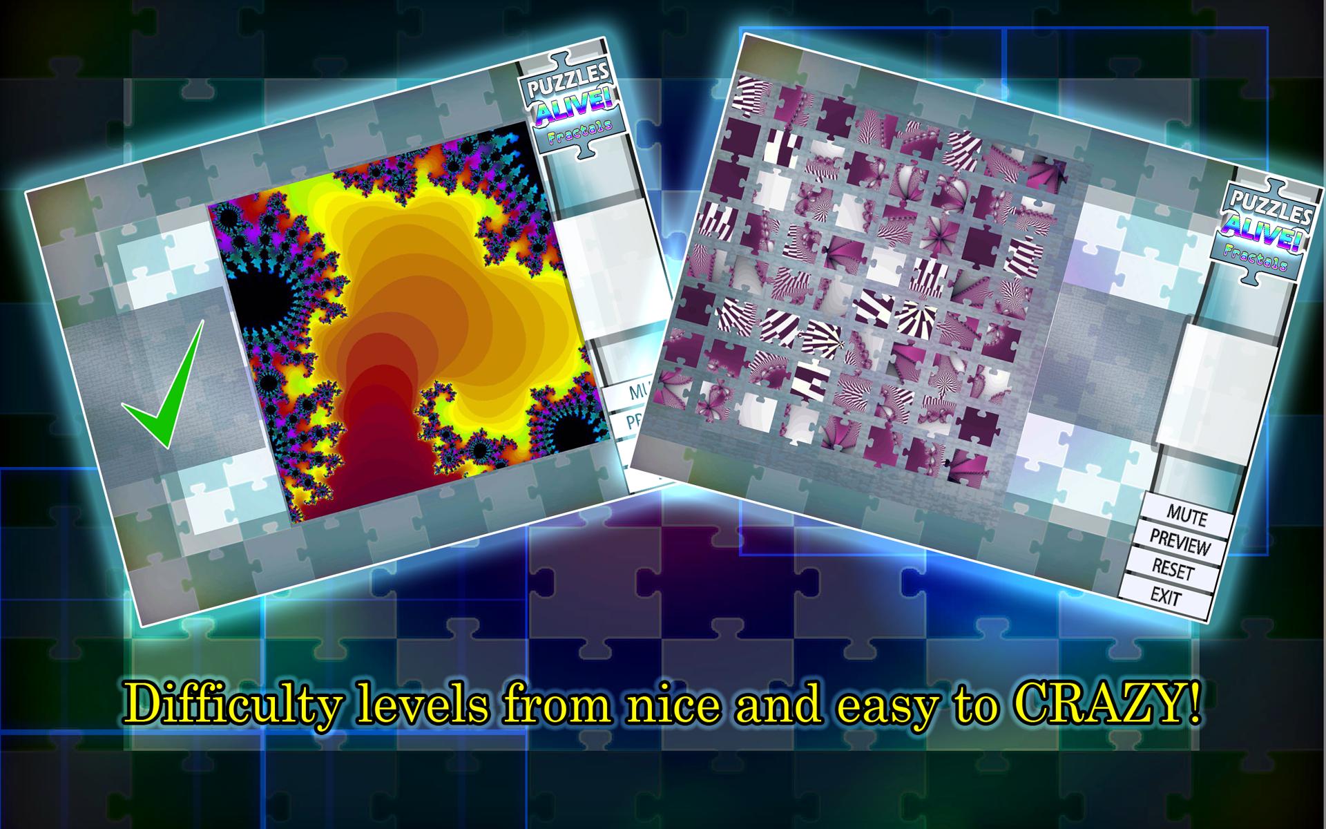 Animated Jigsaw Fractals Free