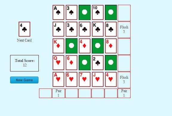 Poker Solitaire