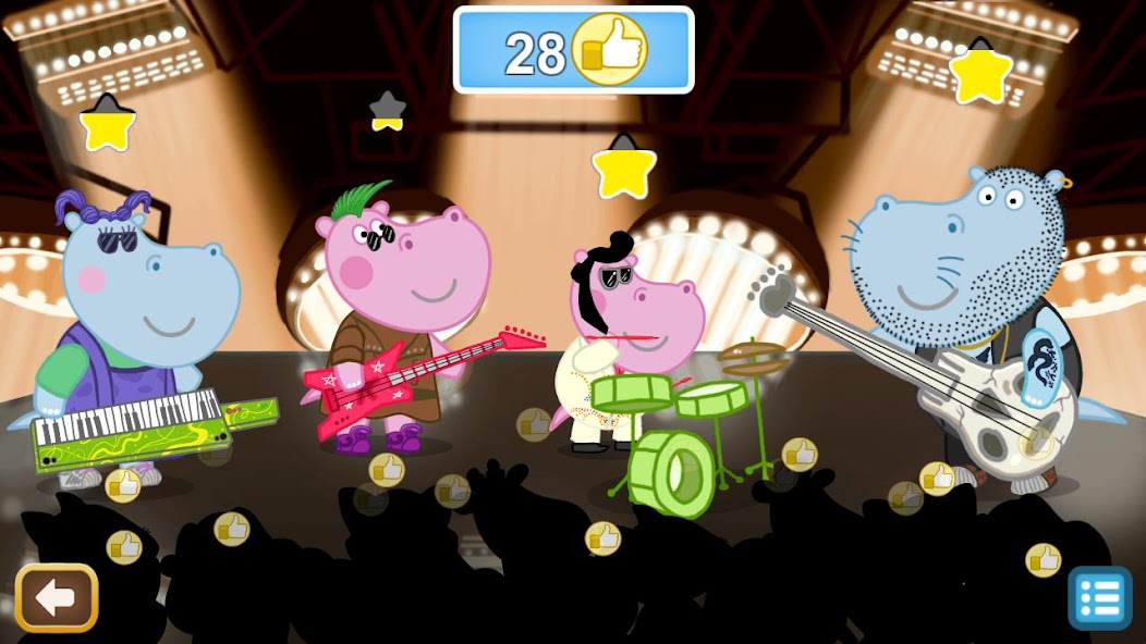 Queen Party Hippo: Music Games