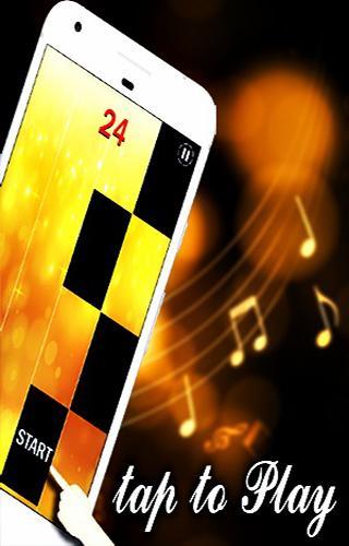 Piano Music Magic Gold Tiles