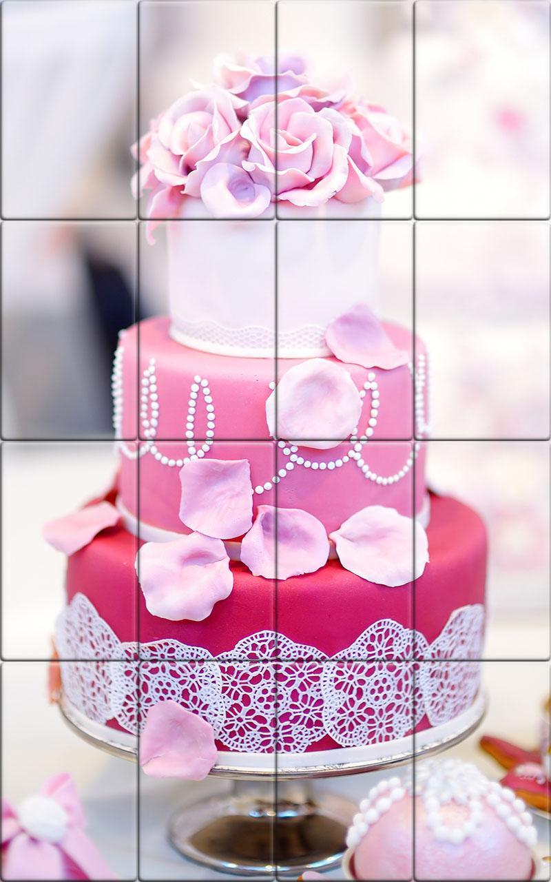 Tile Puzzle Wedding Cake