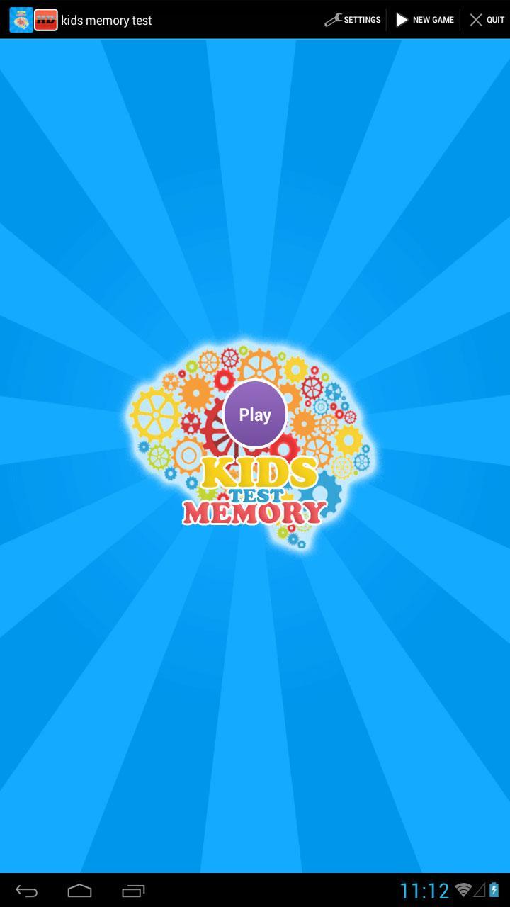 brain games : kids memory test