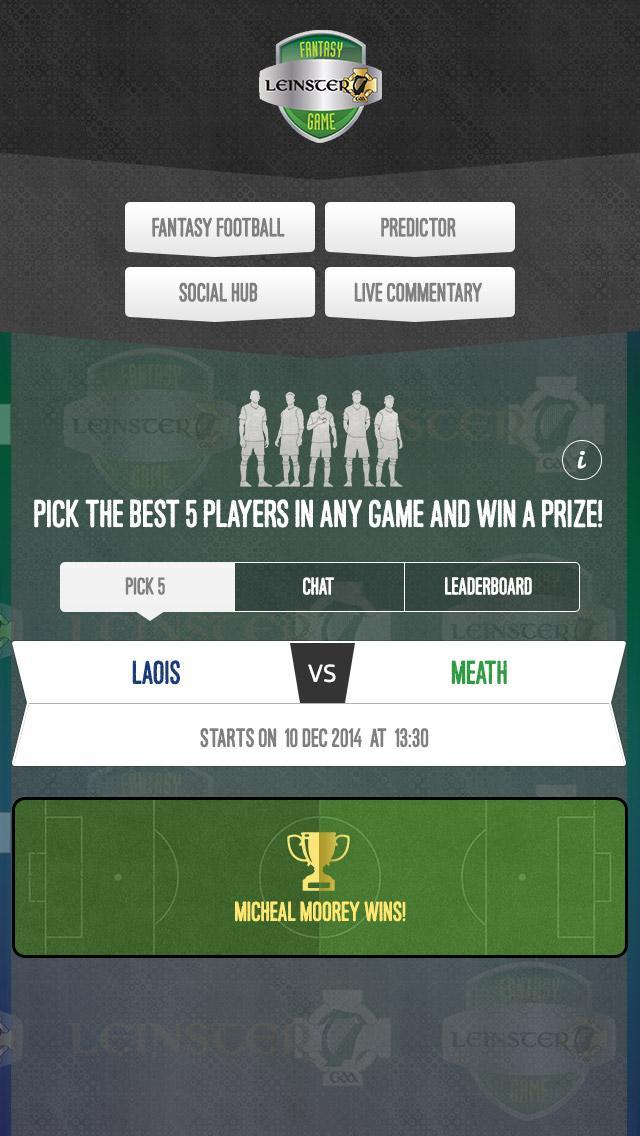 Leinster GAA Fantasy Game