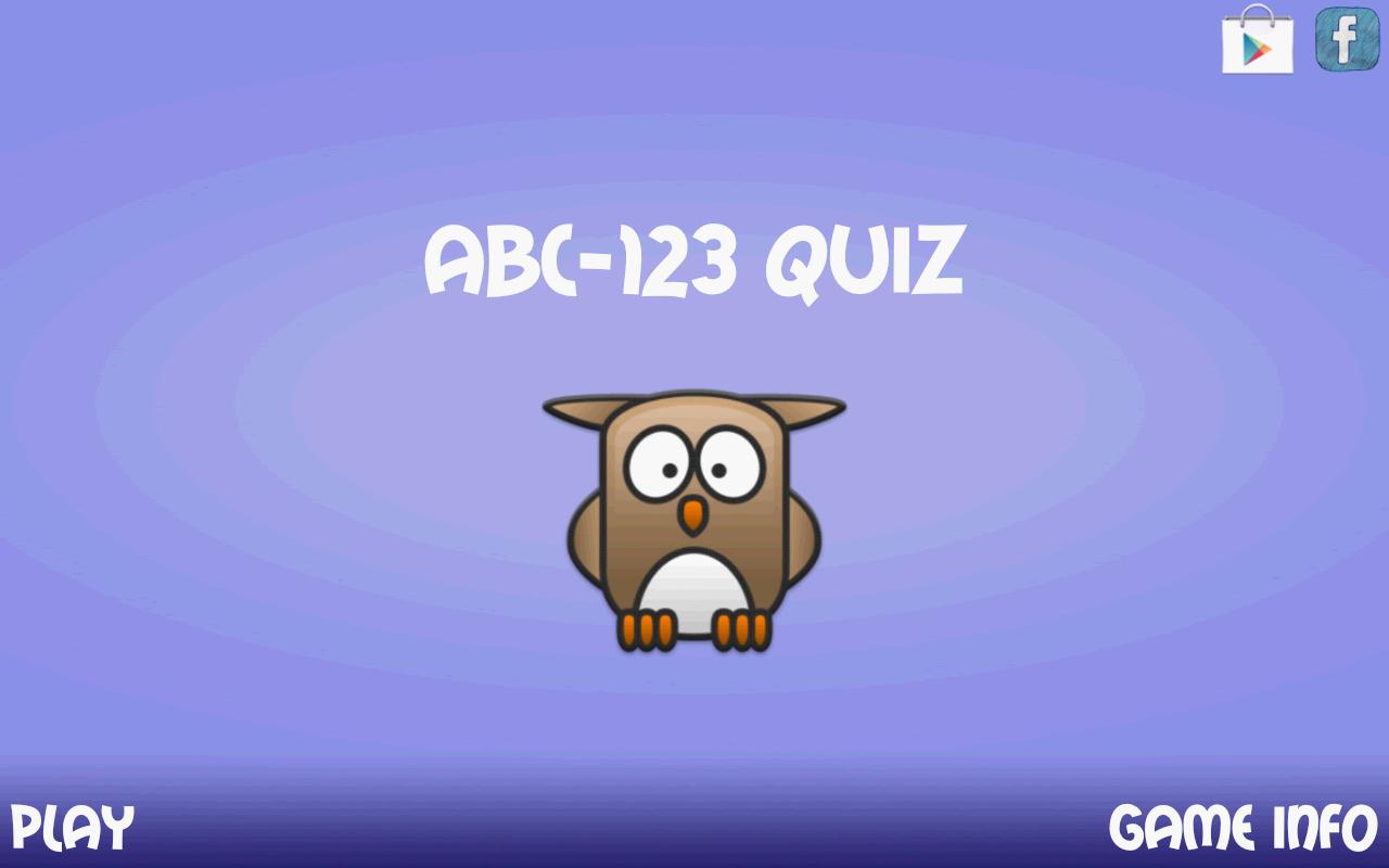 ABC-123 Quiz (Kids Quiz)