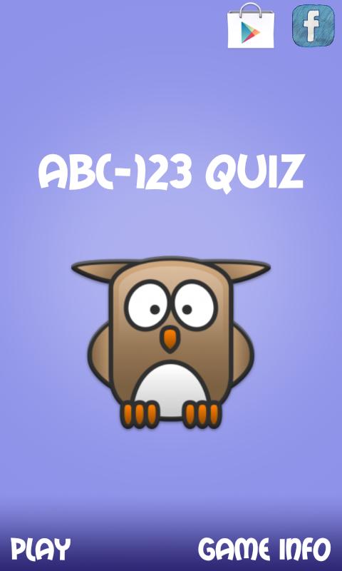 ABC-123 Quiz (Kids Quiz)