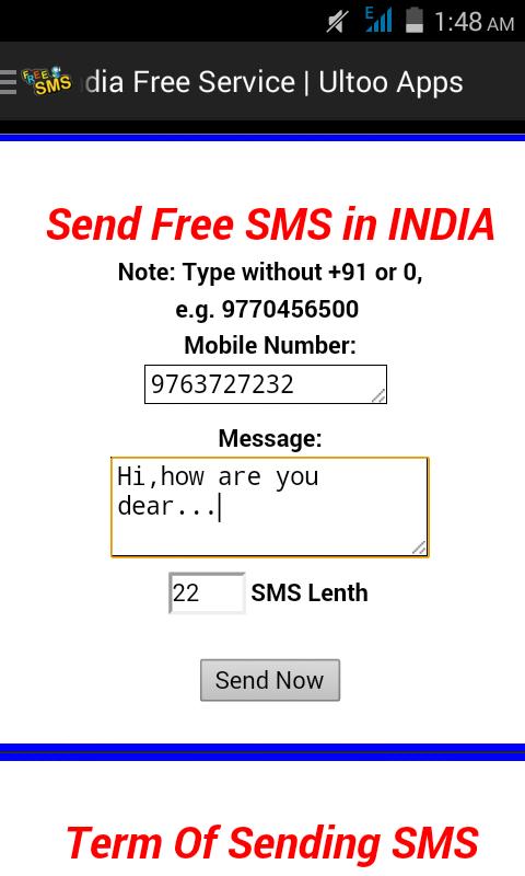 Ultoo Send SMS & Free Recharge