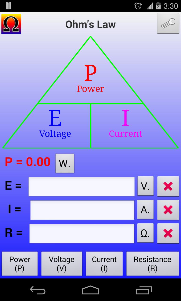 Ohm's Law Calculator