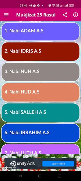 Mukjizat 25 Nabi & Rasul