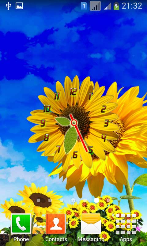 Sunflower Clock