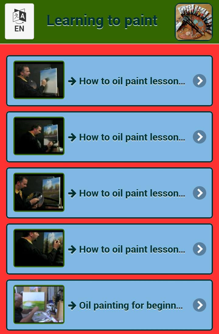 Learn to paint in oils