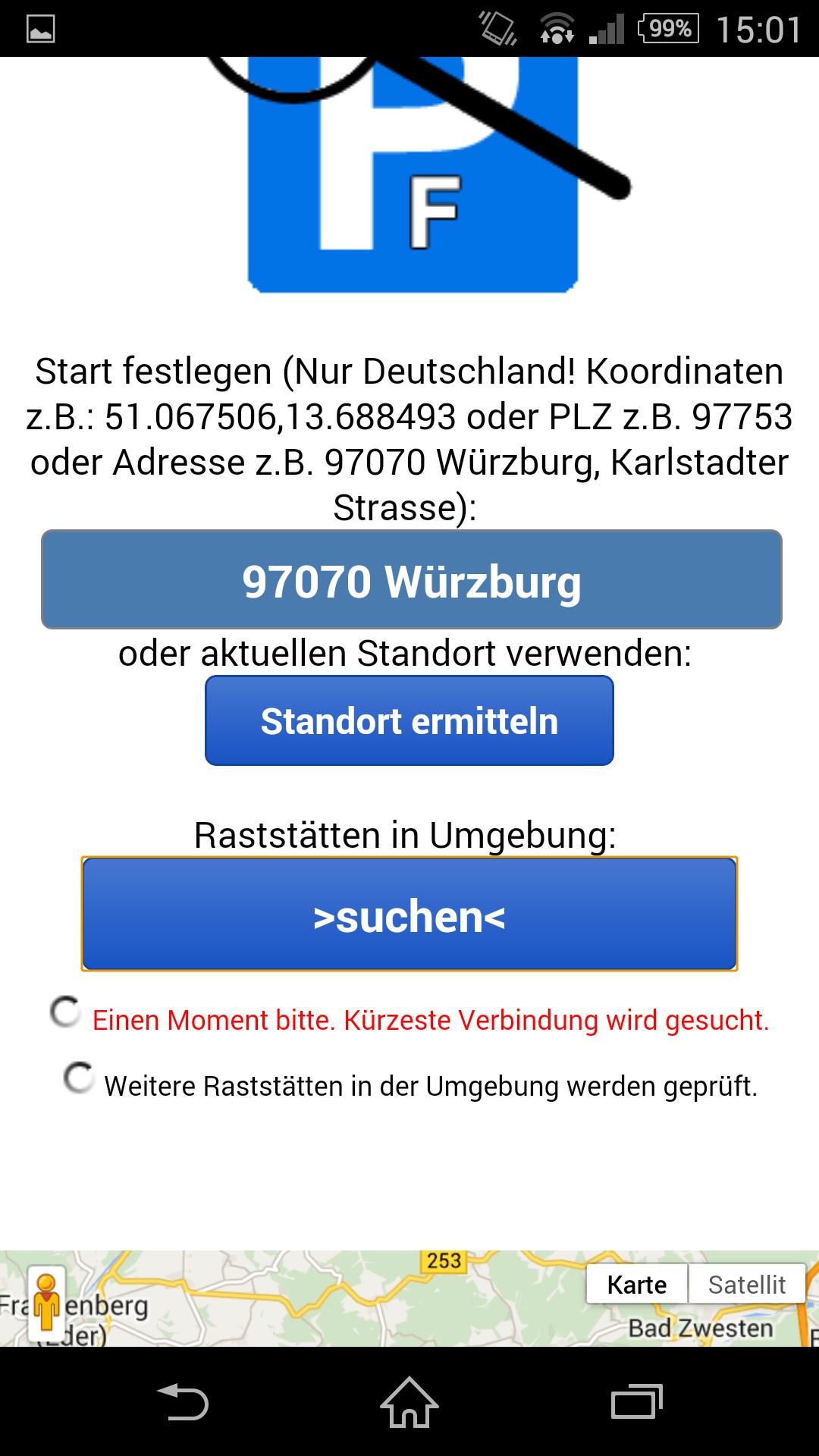 LKW Parkplatzfinder