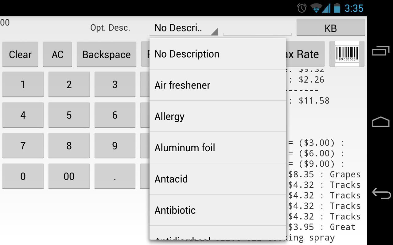 Grocery Store Calculator