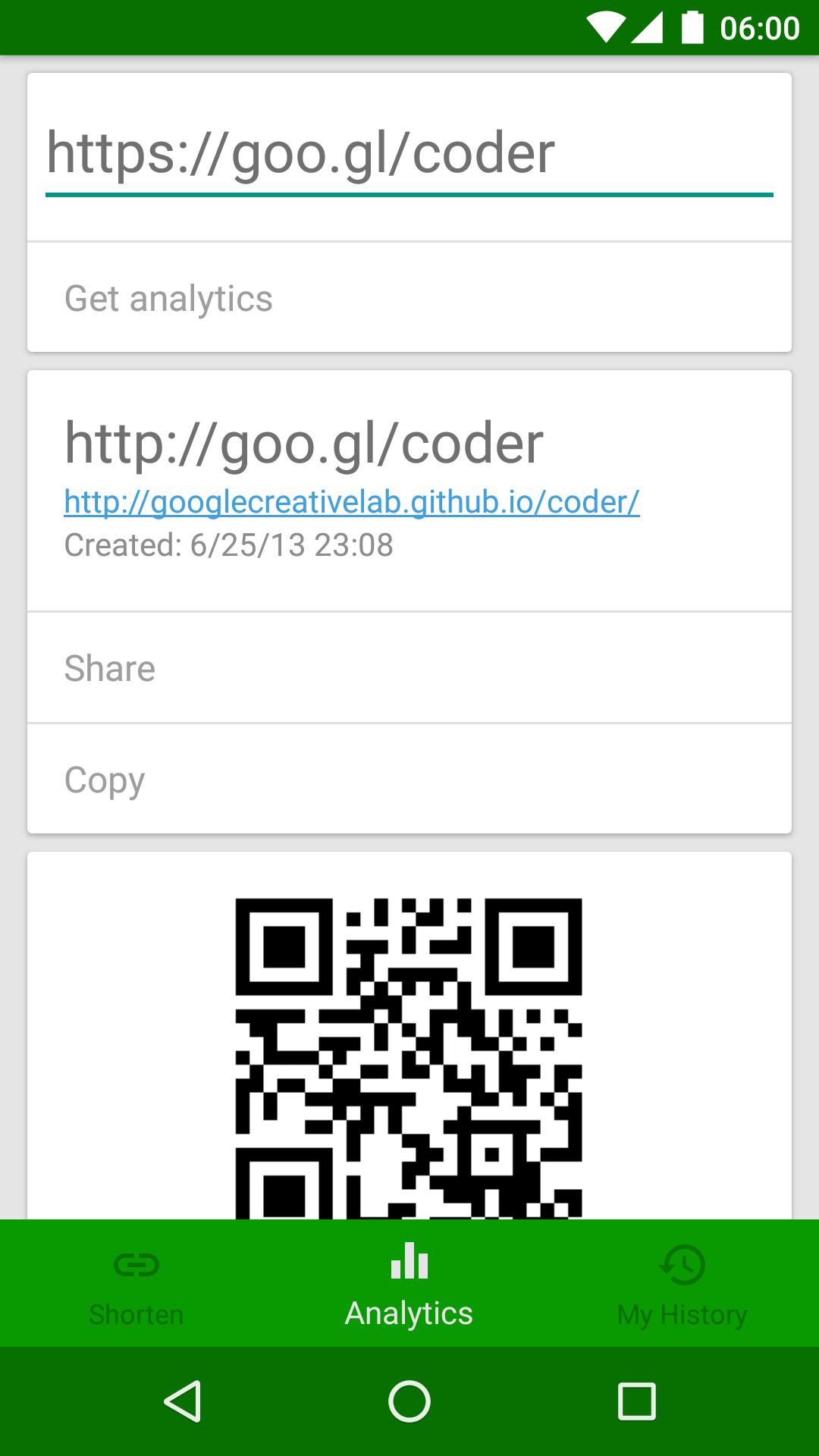 goo.gl URL Shortener (Unofficial)