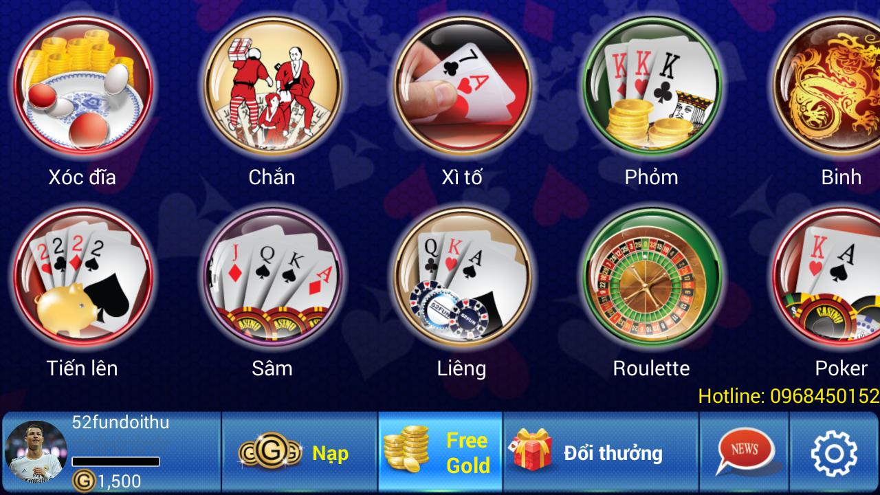 52Fun: Game Bai Doi Thuong