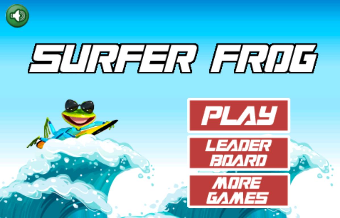 Surfer Frog - Summer Sports