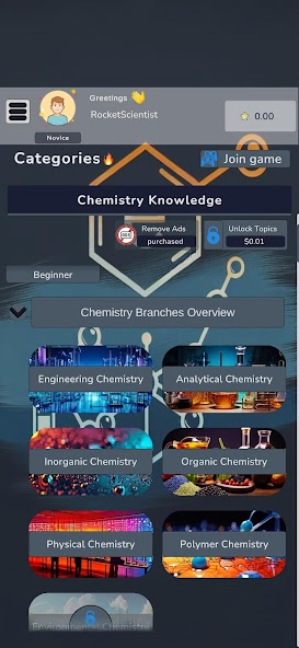 Chemistry Knowledge Quiz