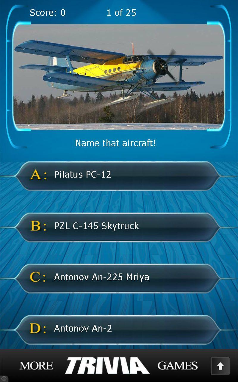 Name that Aircraft Trivia