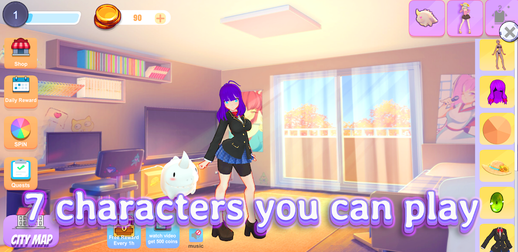 life idol 2 dress up 3d School