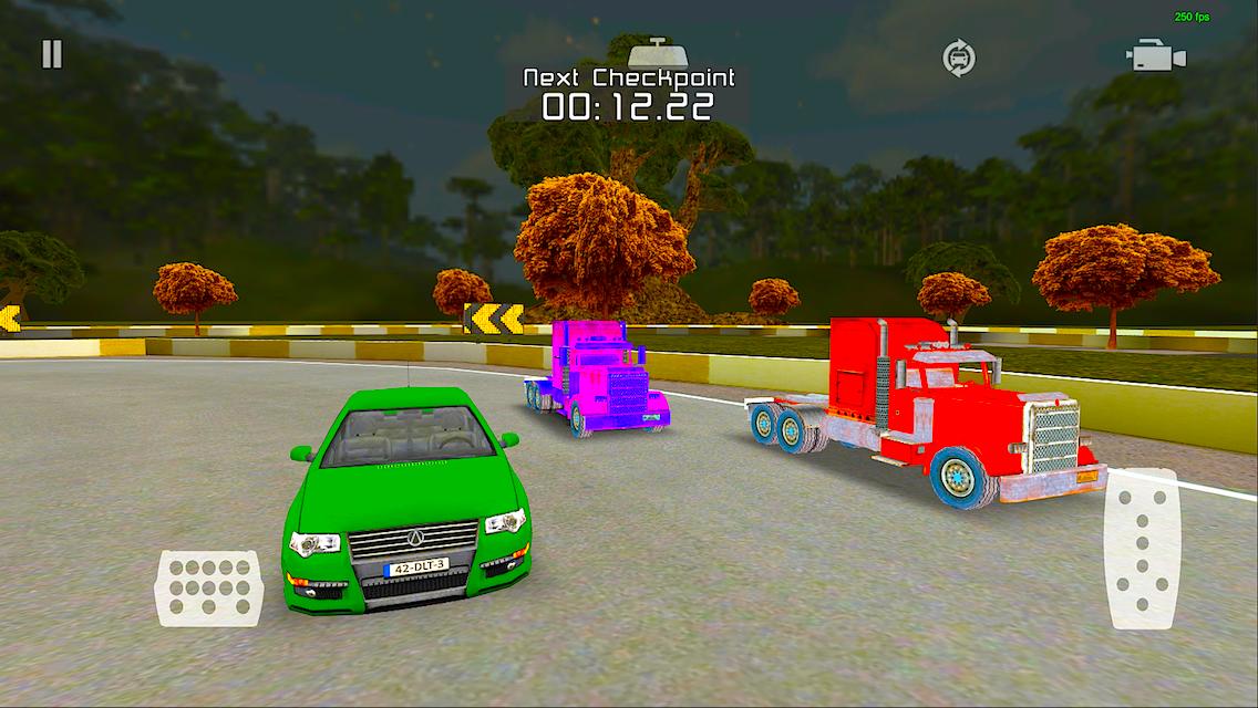 Truck vs Car : Chase Racing