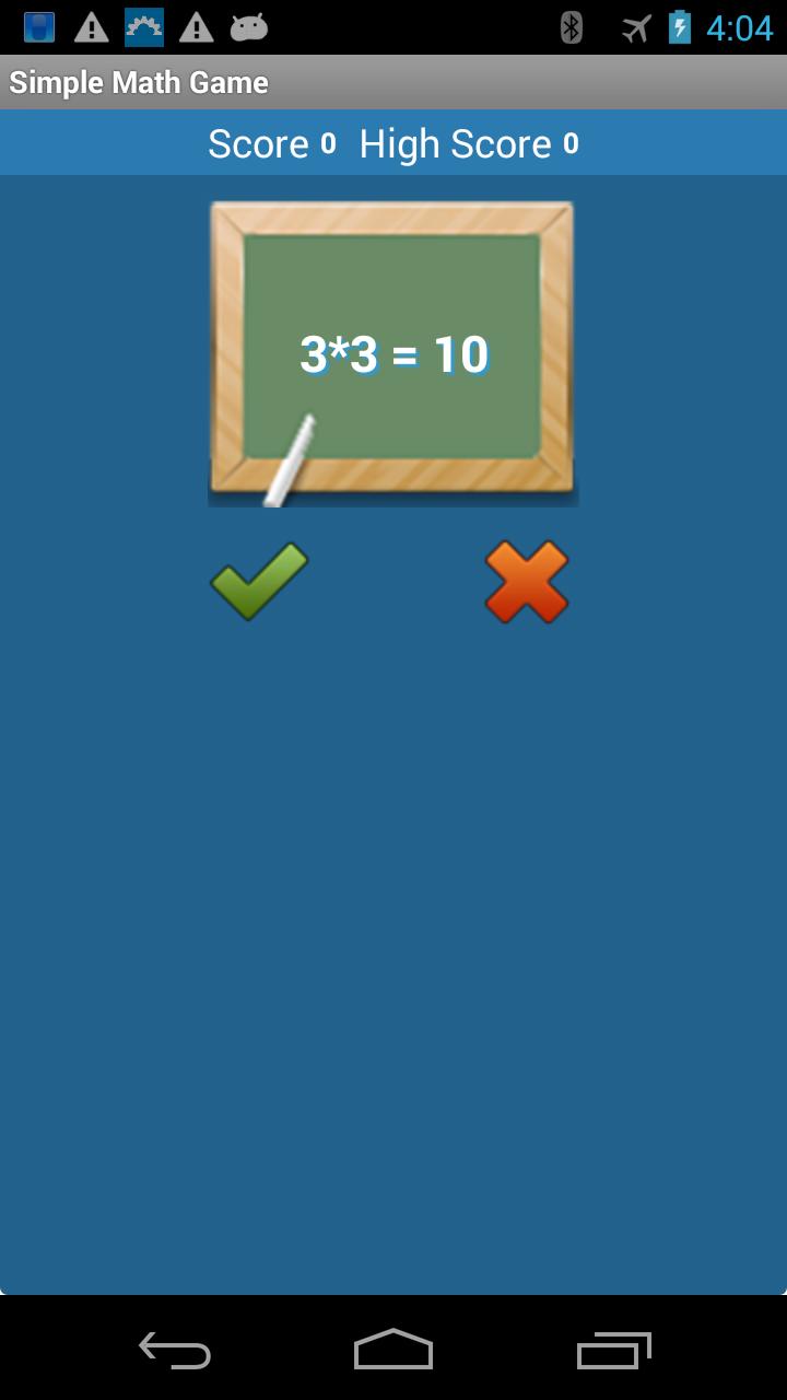 Simple Math Game