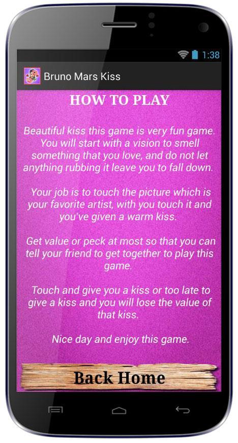 Bruno Mars Kiss Game