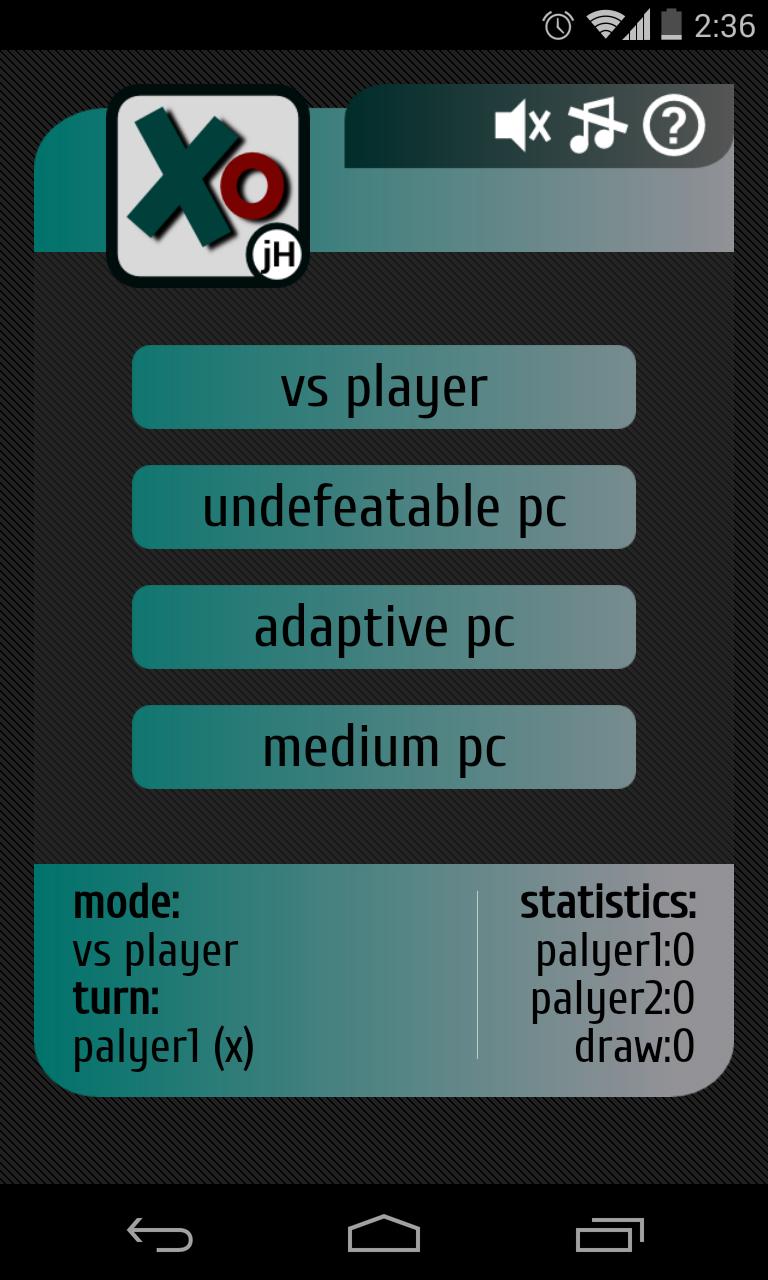 Undefeatable tic-tac toe