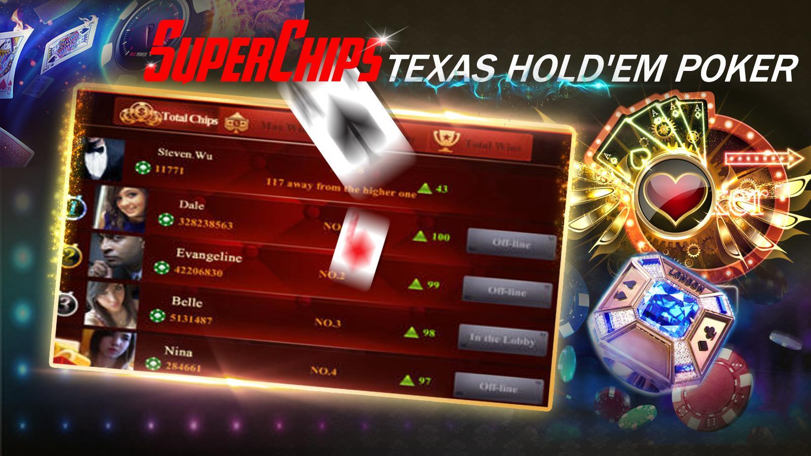 Super Chips Texas Holdem poker