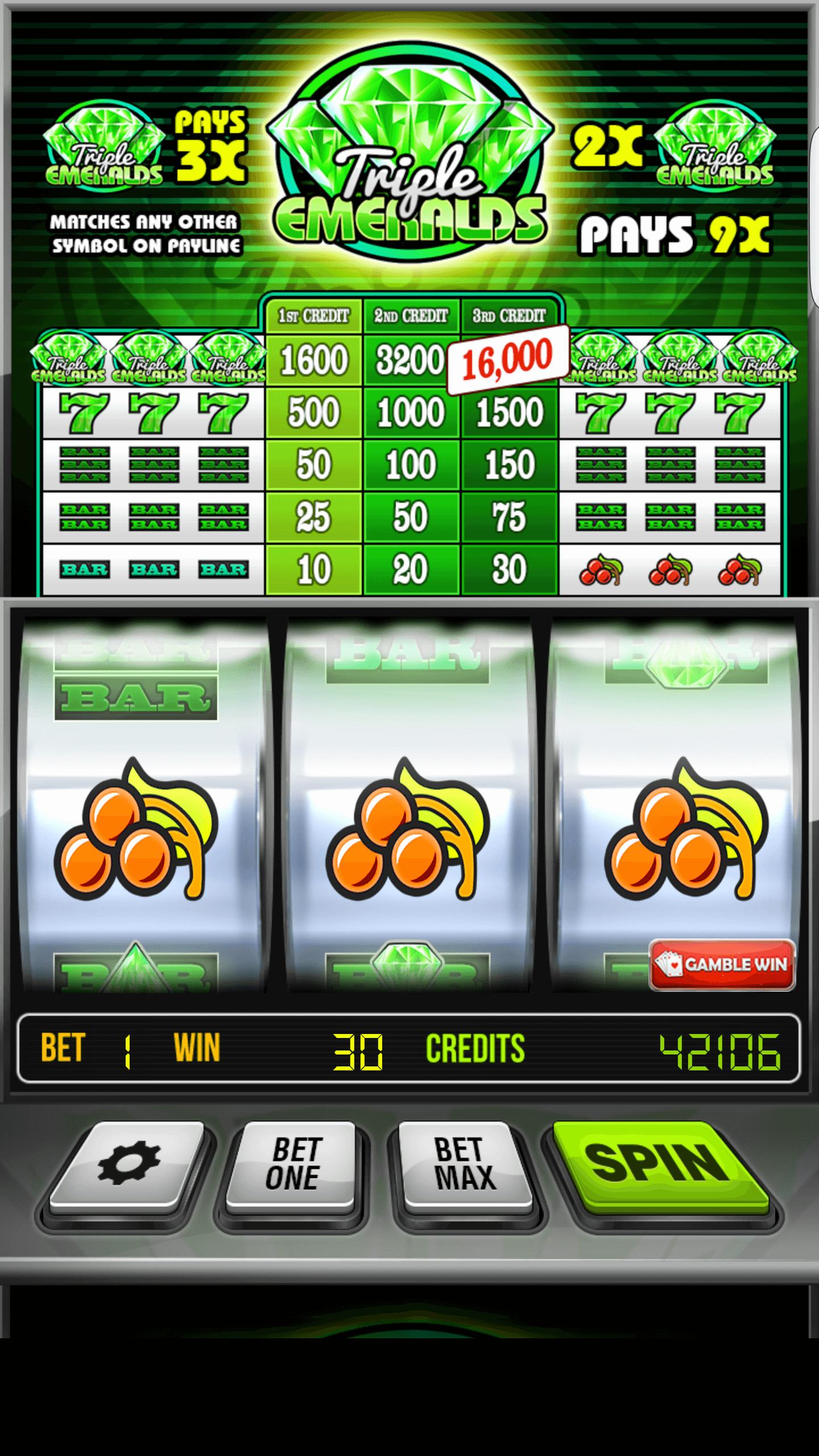 Triple Emeralds Slots HD