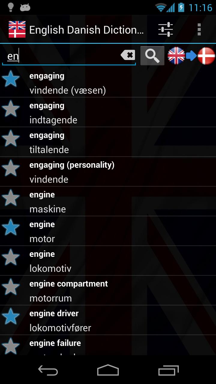 Offline English Danish Dictionary