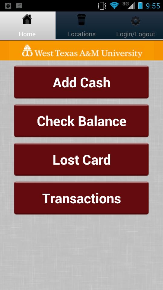 WTAMU BuffCASH Mobile