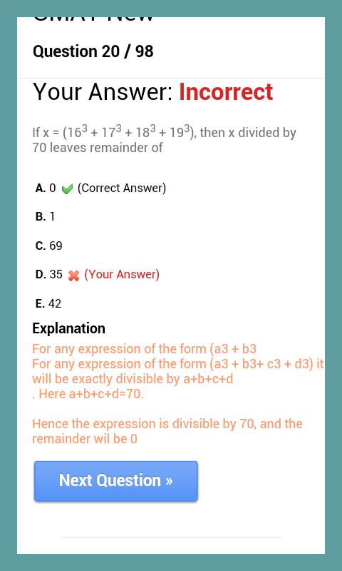 GMAT Mock Test