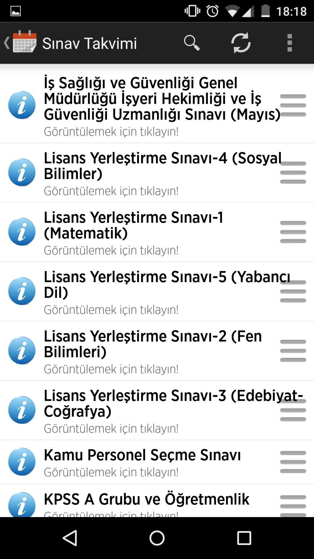 Exam Schedule in Turkey