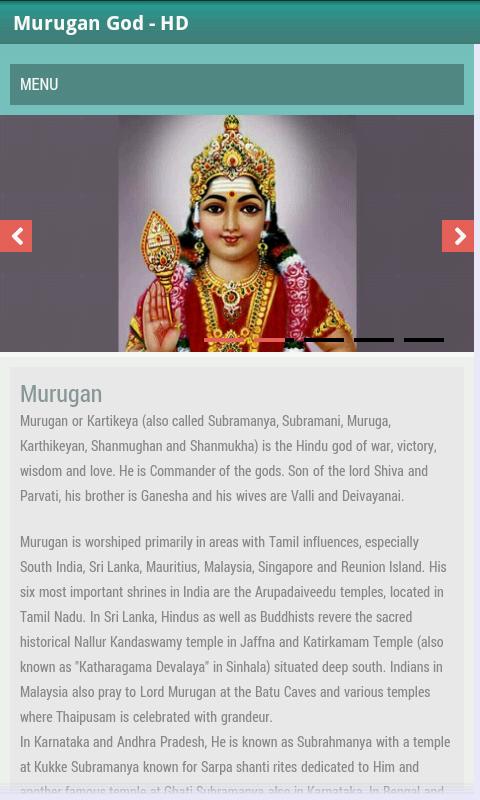 Hindu God Murugan