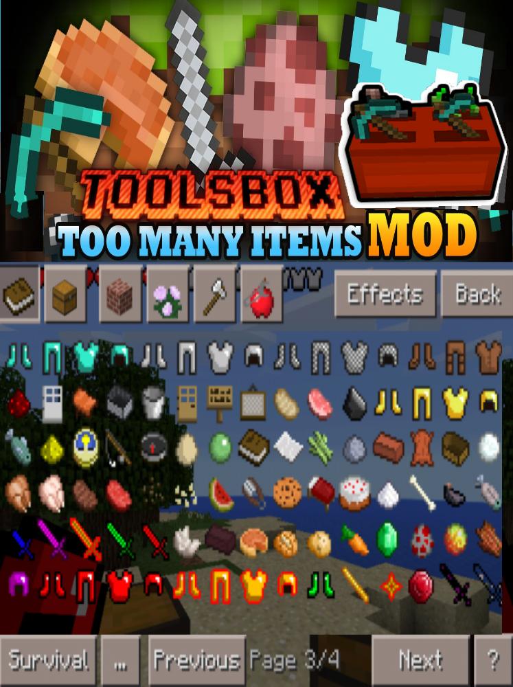 Toolbox - MODS For MCPE 0.14.0