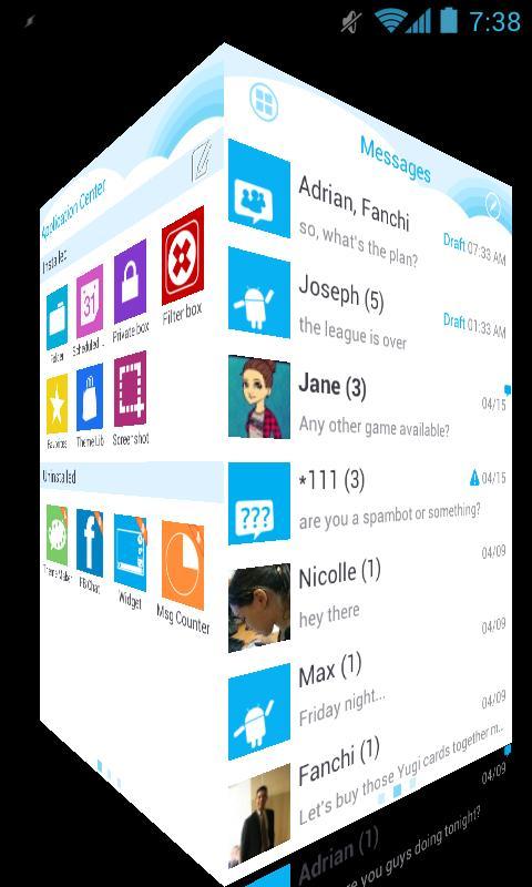 GOSMS WP7 Sky Blue Theme Free