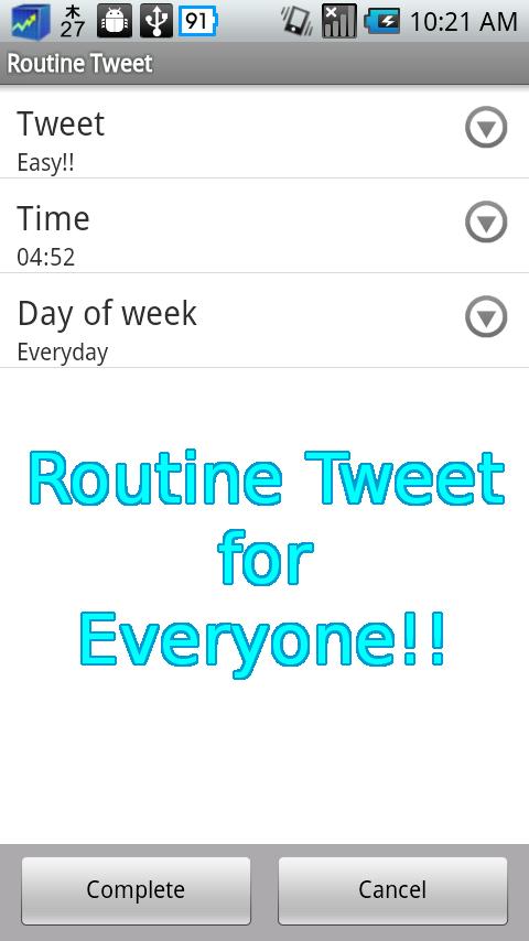 Routine Tweet!!