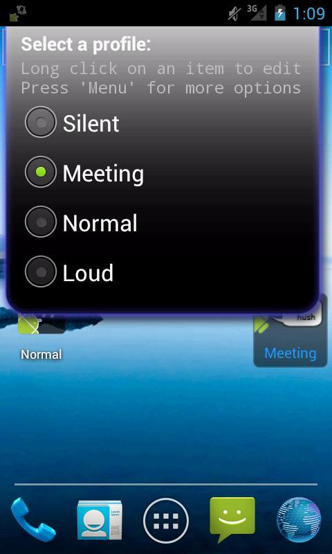 Simple Sound Profile Widget