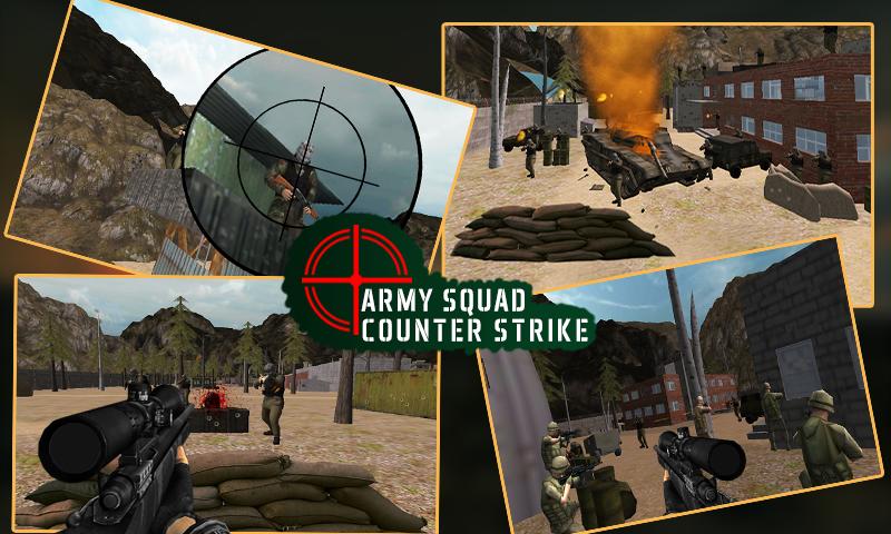 Army Squad counter strike 3D