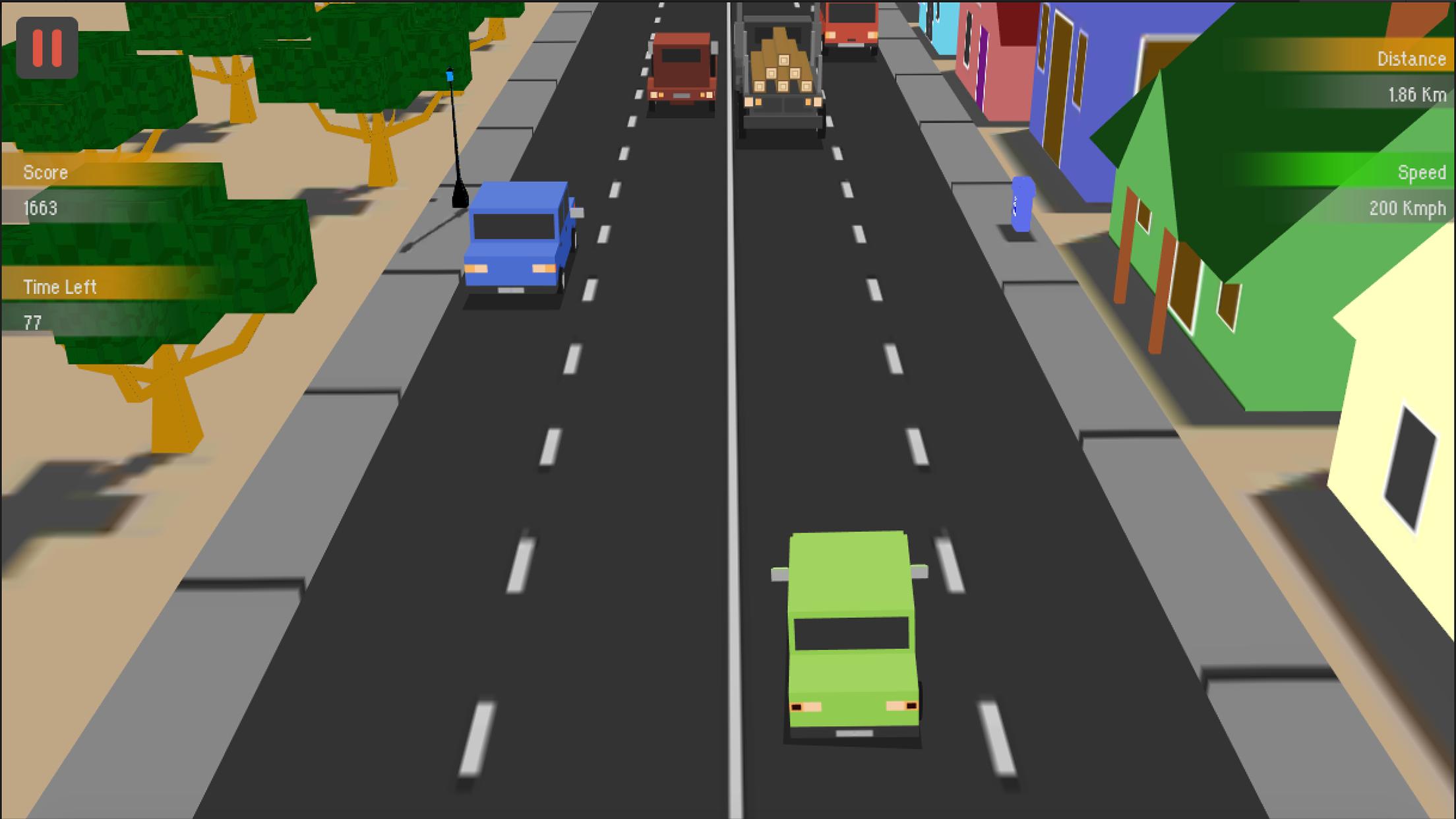 Traffic Racing : Blocky