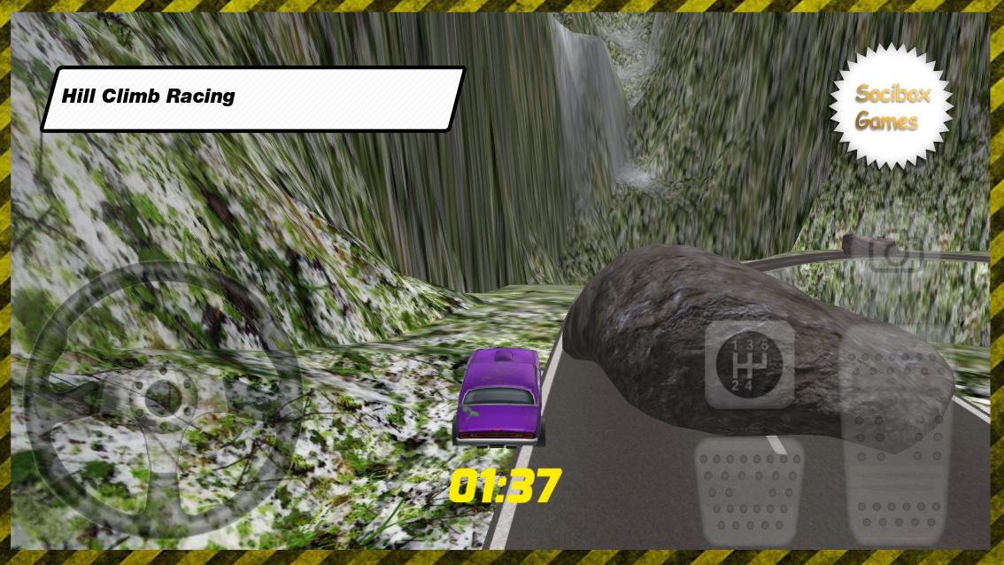 Purple Car Racing