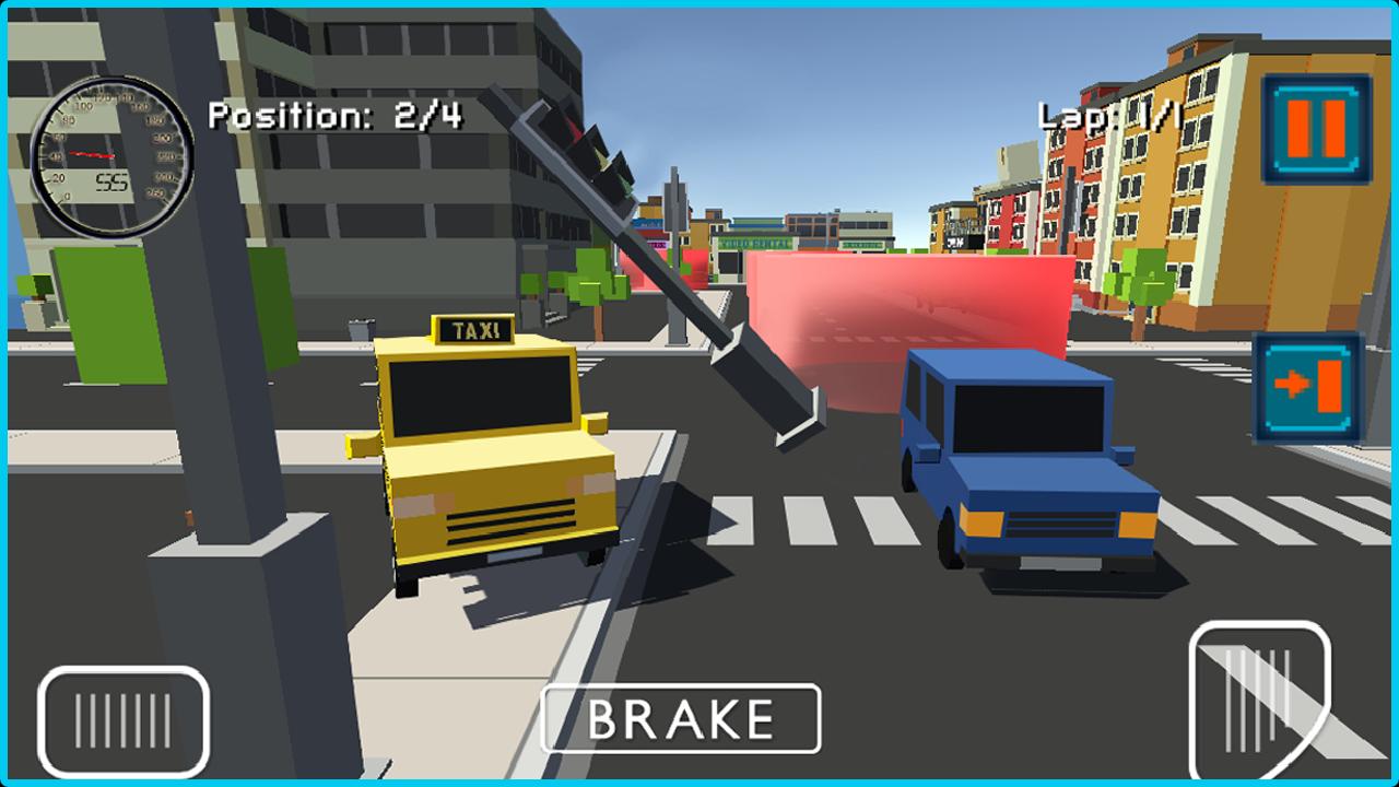 Blocky Cars Road Racing 3D