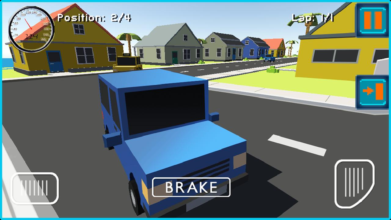 Blocky Cars Road Racing 3D