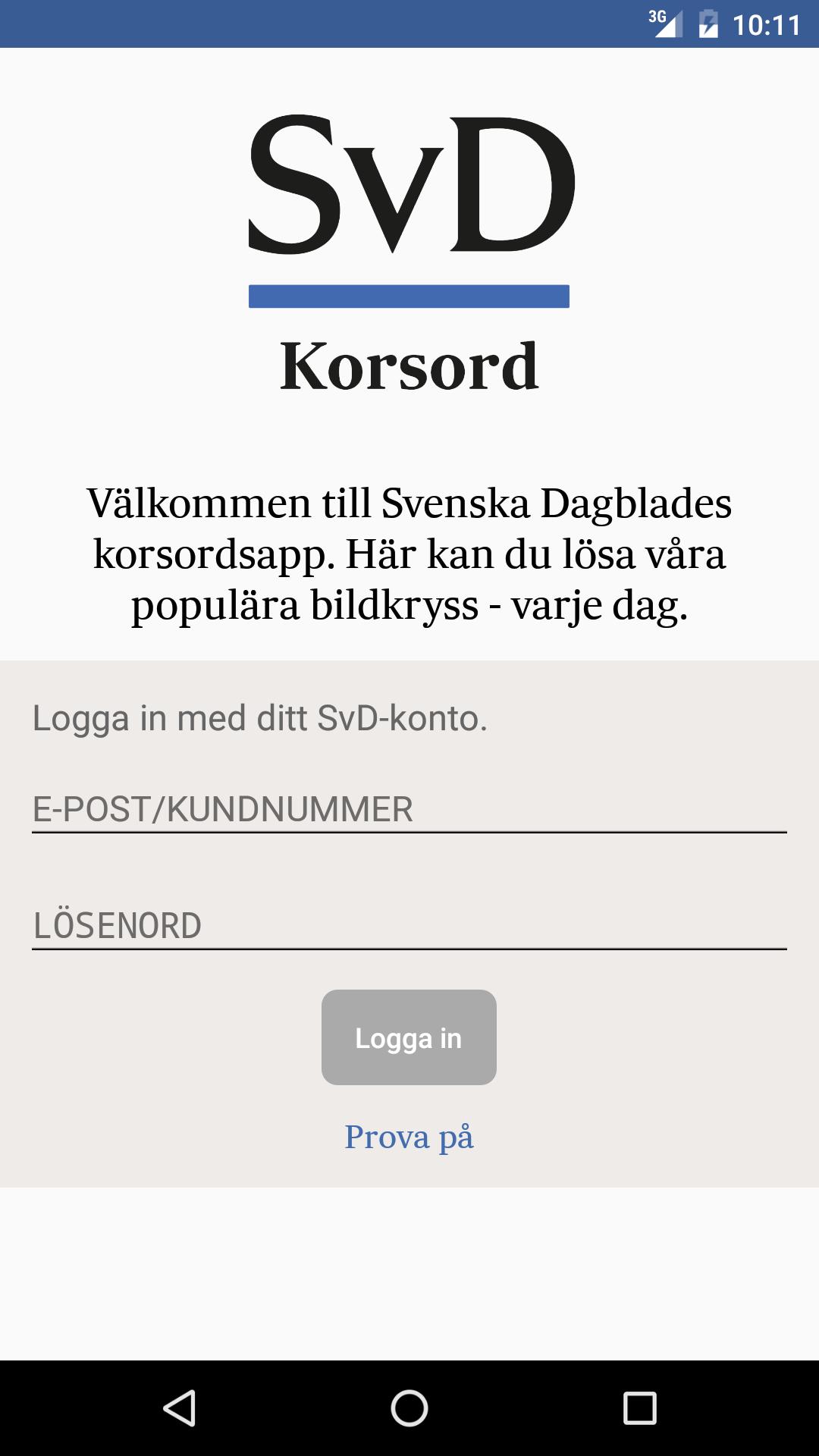 SvD Korsord