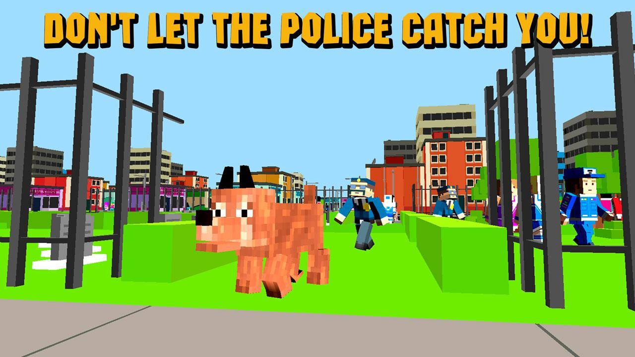 Cube City: Dog Simulator 3D