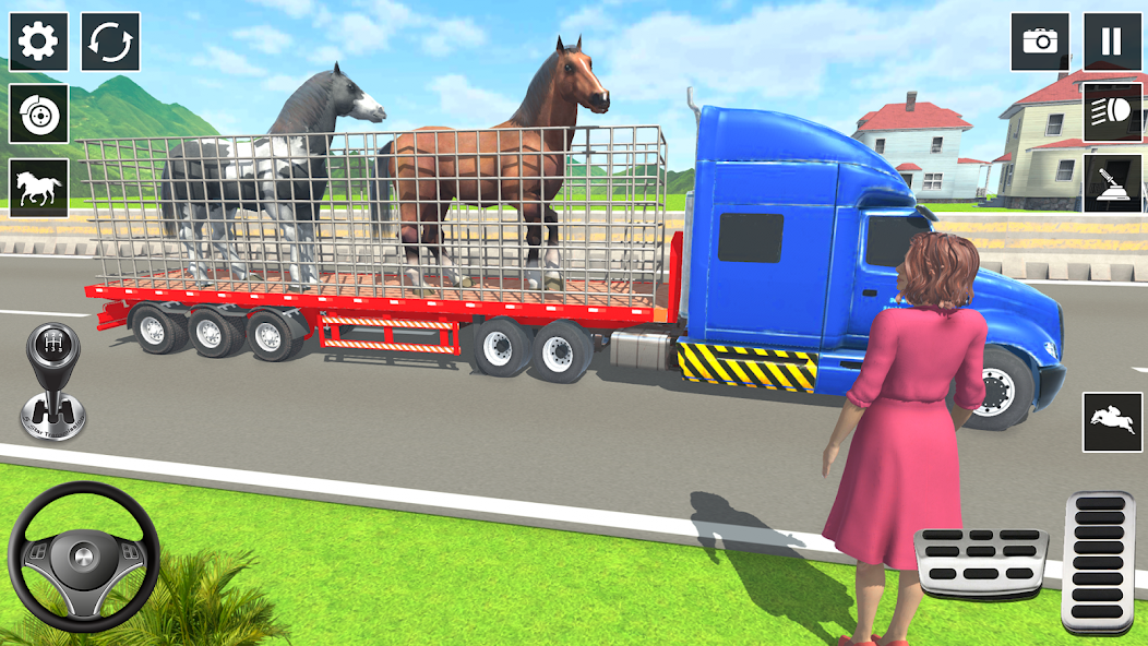 Wild Horse Transport Truck Sim